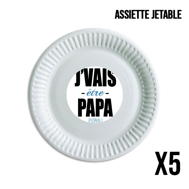 Assiette Je vais etre papa putain