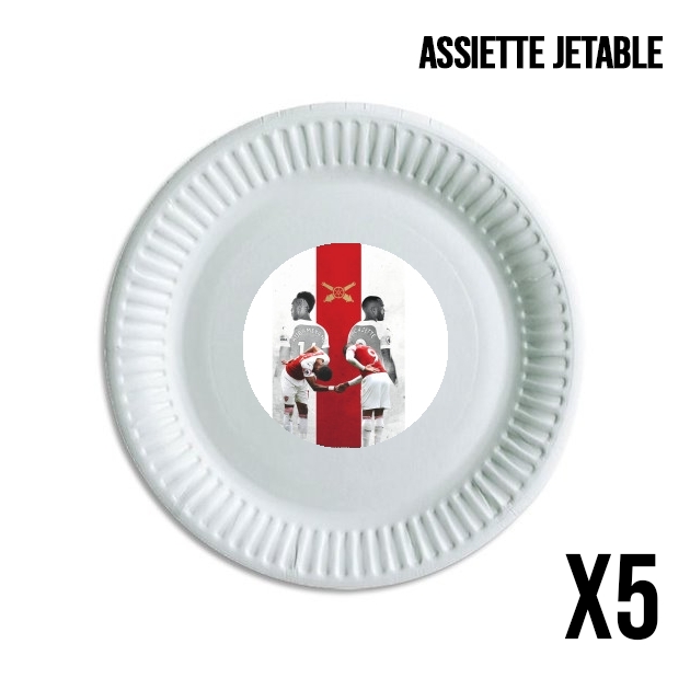 Assiette Lacazette x Aubameyang Celebration Art