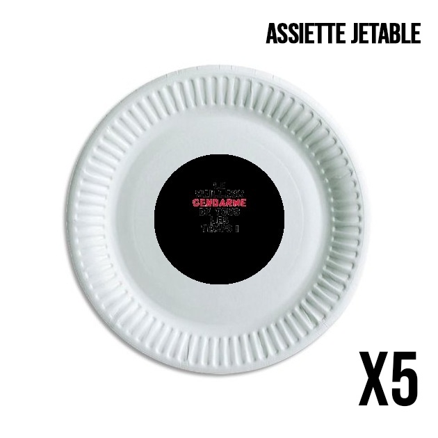 Assiette Le meilleur gendarme de tous les temps