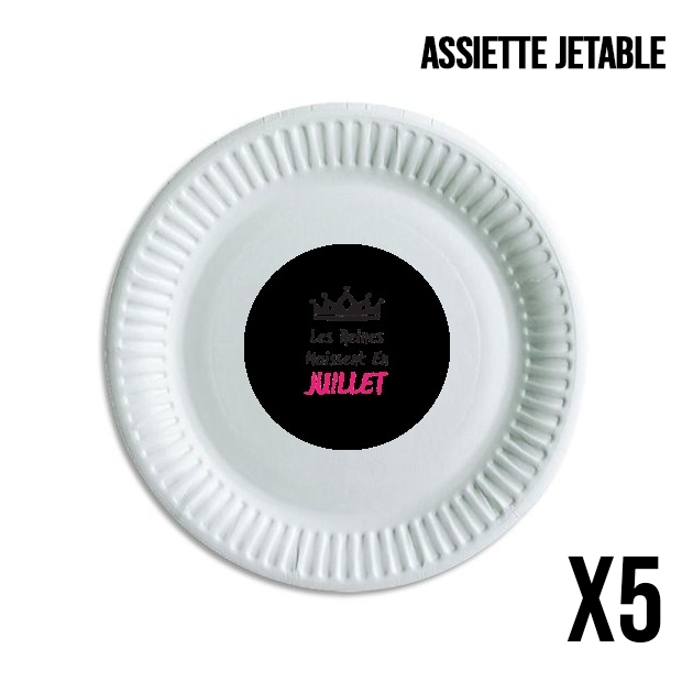 Assiette Les reines naissent en Juillet