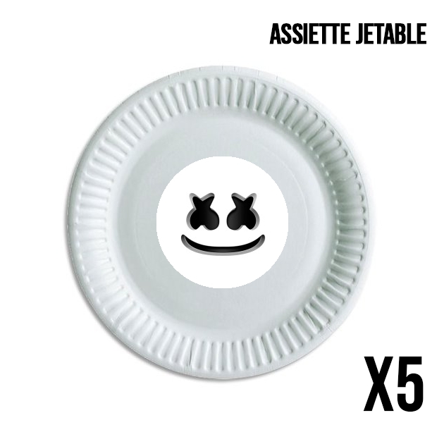 Assiette Marshmello Or MashMallow