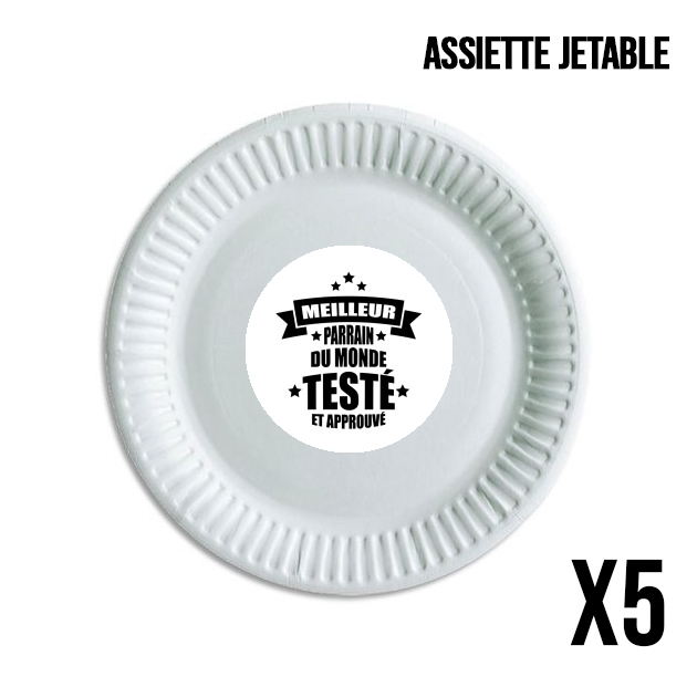 Assiette Meilleur parrain du monde