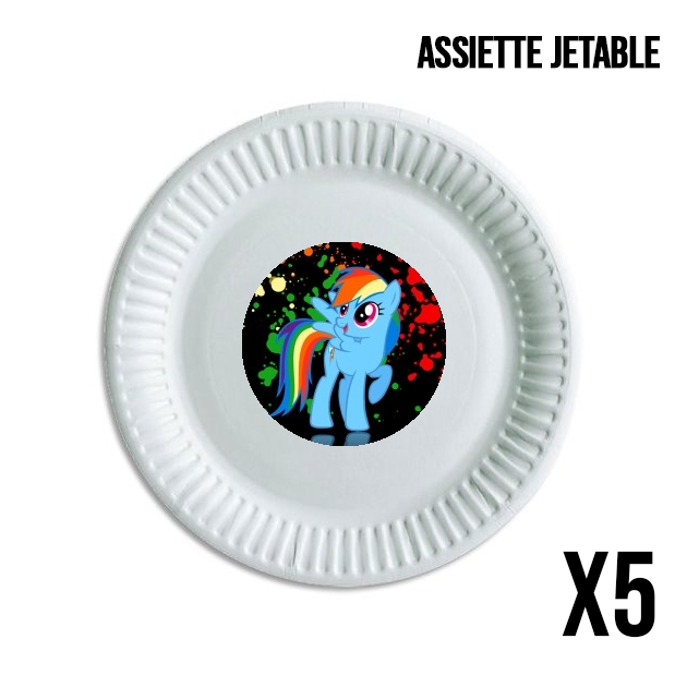 Assiette My little pony Rainbow Dash