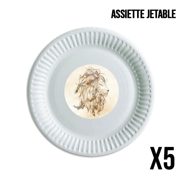 Assiette Poetic Lion