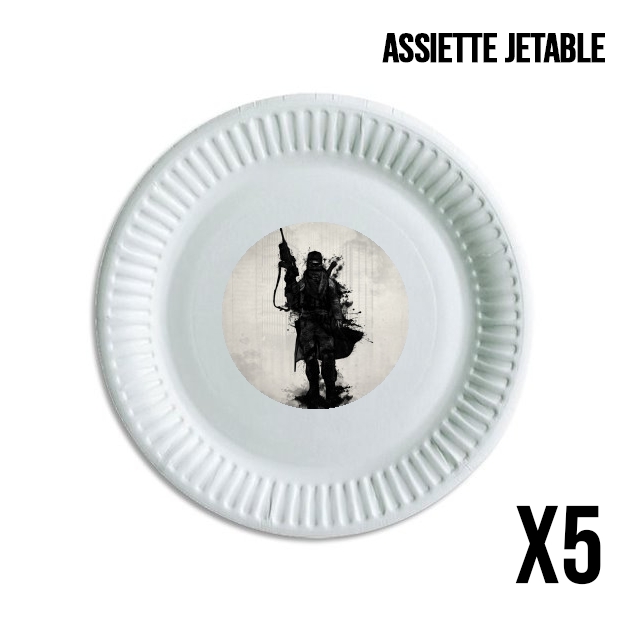 Assiette Post Apocalyptic Warrior