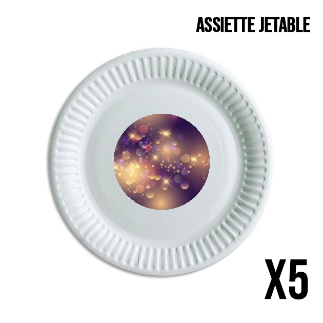 Assiette Purple Sparkles