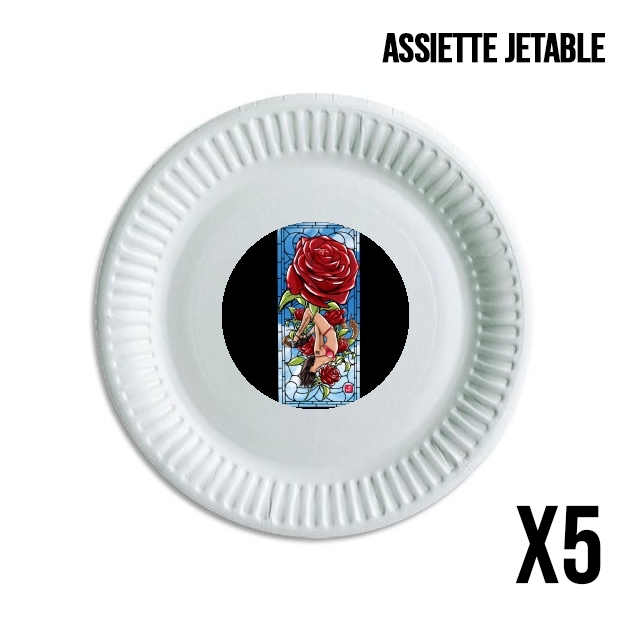 Assiette Red Roses