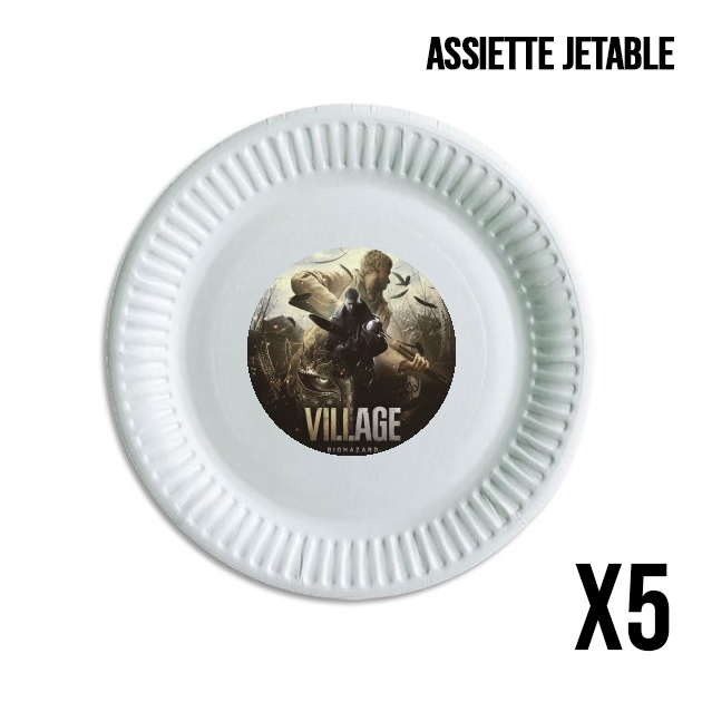 Assiette Resident Evil Village Horror