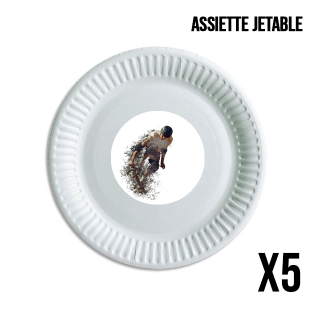 Assiette Skateboard Skater