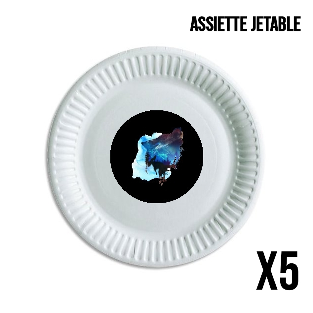 Assiette Solitaire comme un loup