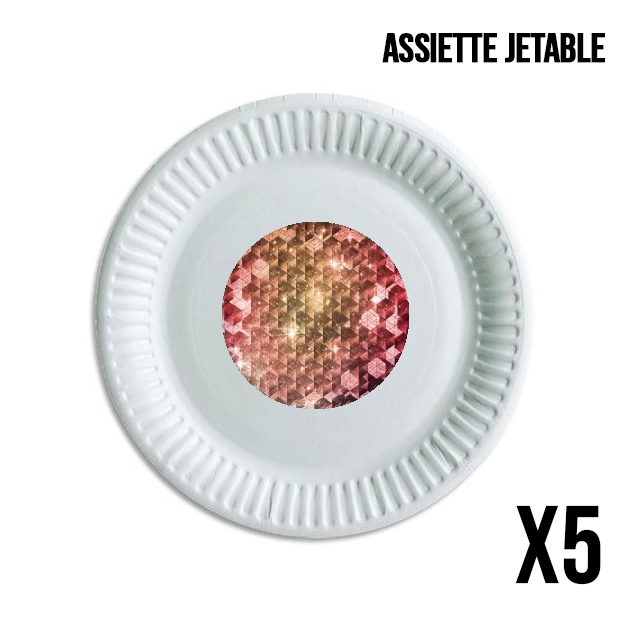 Assiette spheric cubes