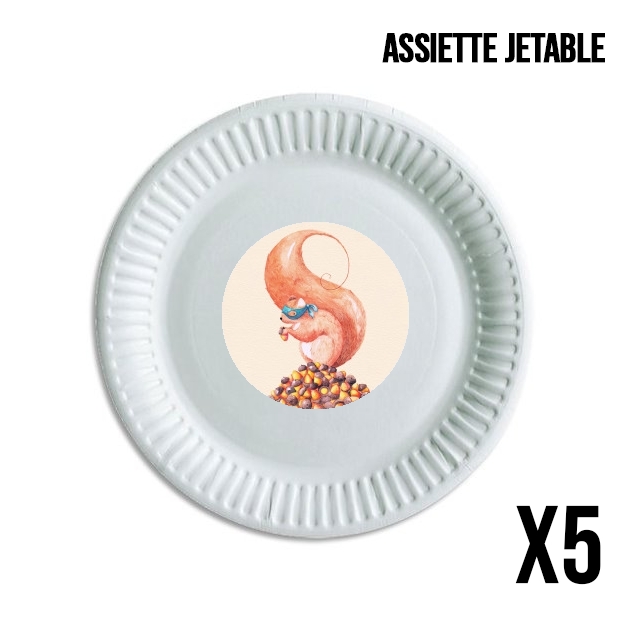 Assiette The Bandit Squirrel