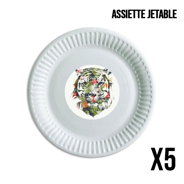 Assiette Tropical Tiger