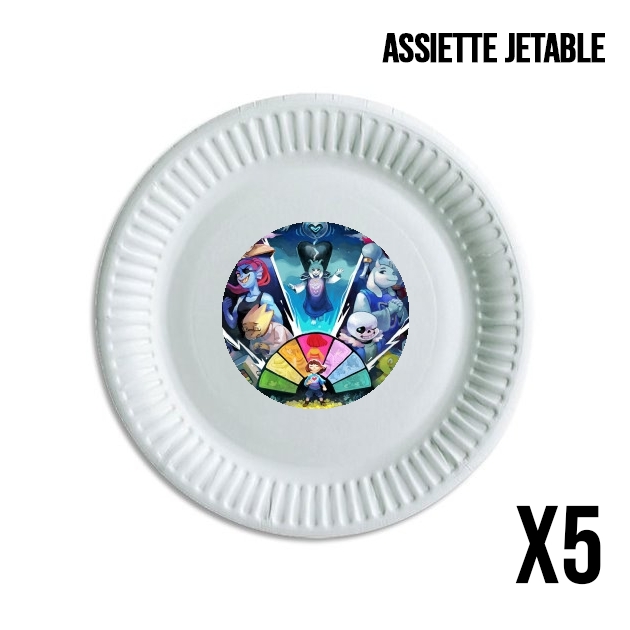 Assiette Undertale Art