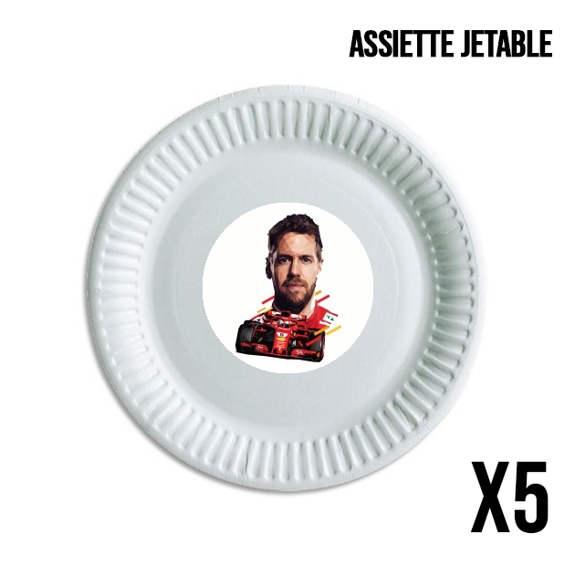 Assiette Vettel Formula One Driver