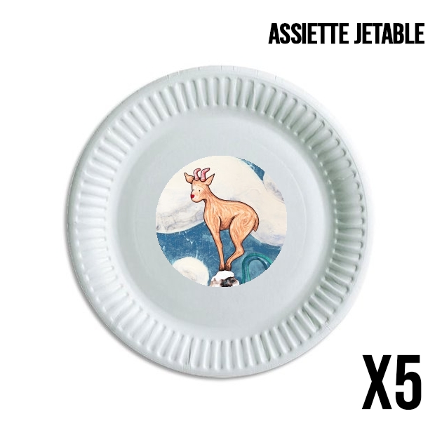 Assiette Winter Goat