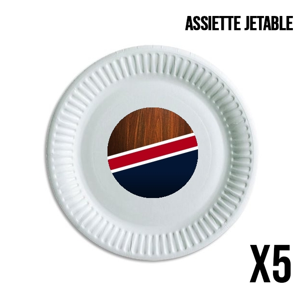 Assiette Wooden New England