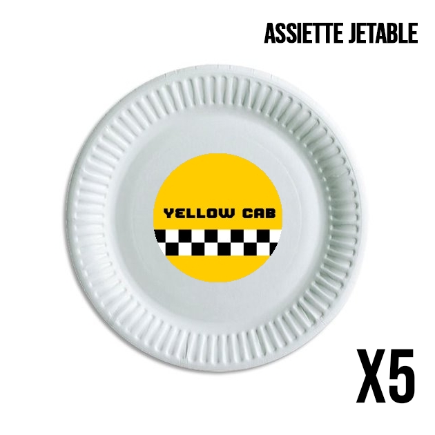 Assiette Yellow Cab