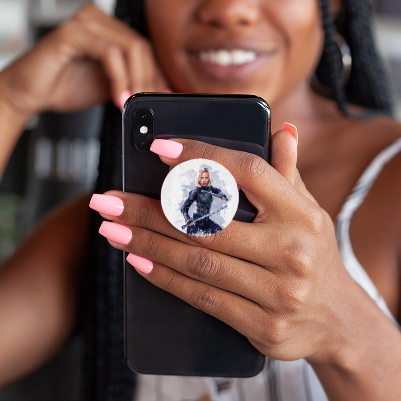 PopSockets Black Widow Watercolor art