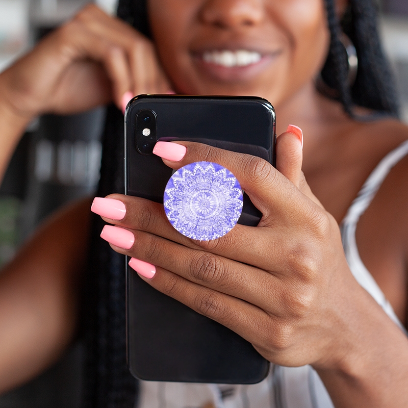 PopSockets Bohemian Flower Mandala in purple