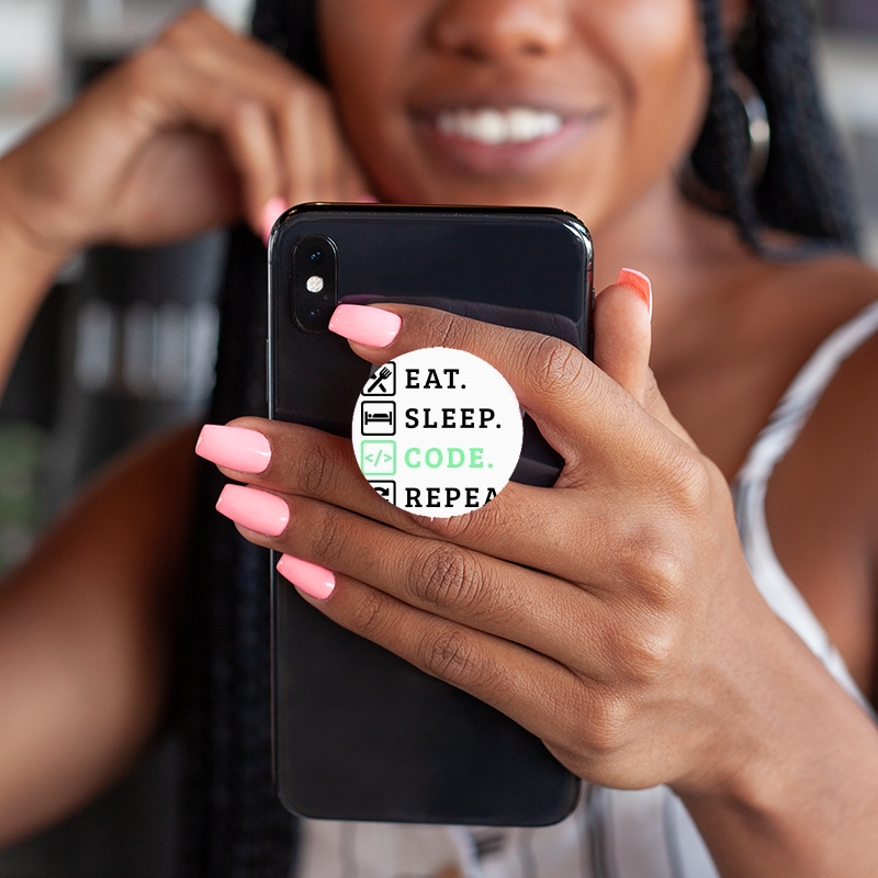 PopSockets Eat Sleep Code Repeat