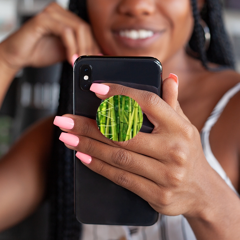 PopSockets green bamboo