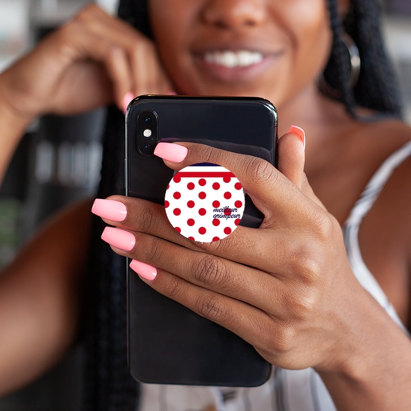 PopSockets Meilleur grimpeur Pois rouge