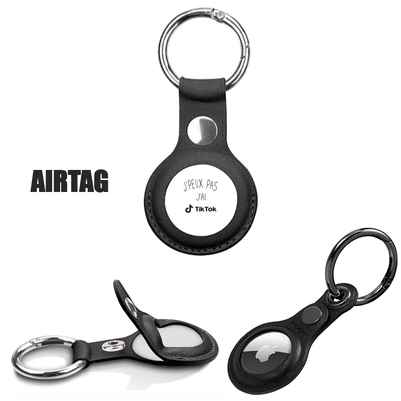 Protection AirTag avec porte-clés Je peux pas jai Tiktok