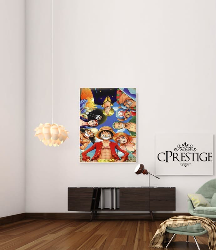 Sticker porte One Piece Equipage - Poster décoration à petits prix