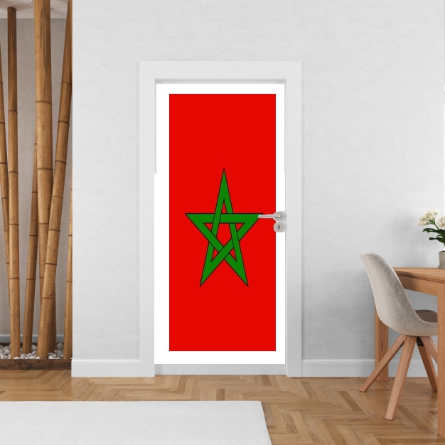 sticker étoile drapeau Marocain