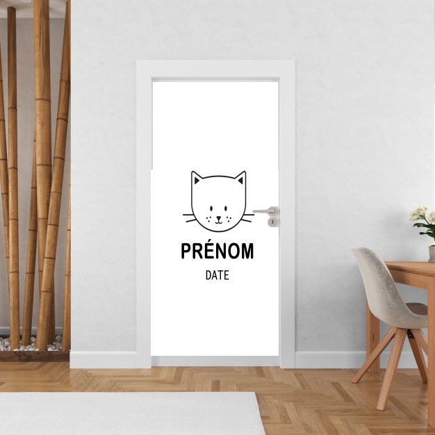 Sticker Tampon annonce naissance bébé Chaton