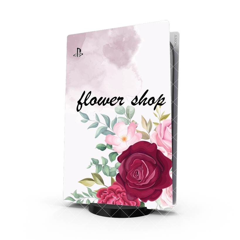 Autocollant Logo Fleuriste avec texte personnalisable