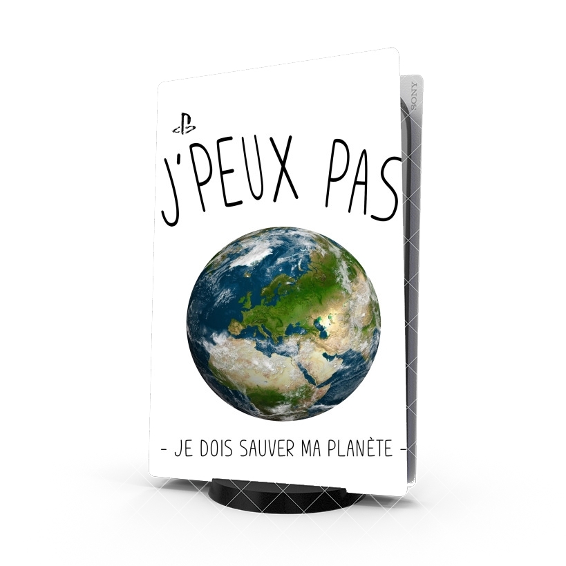 Autocollant Je peux pas je dois sauver ma planète