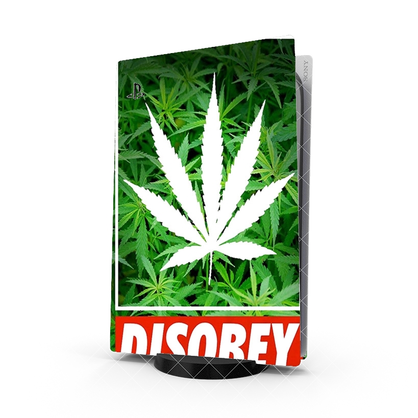 Autocollant Weed Cannabis Disobey