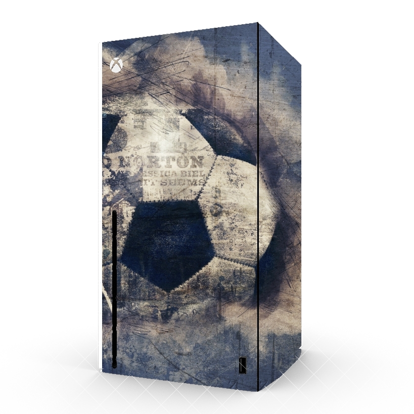Autocollant Abstract Blue Grunge Soccer