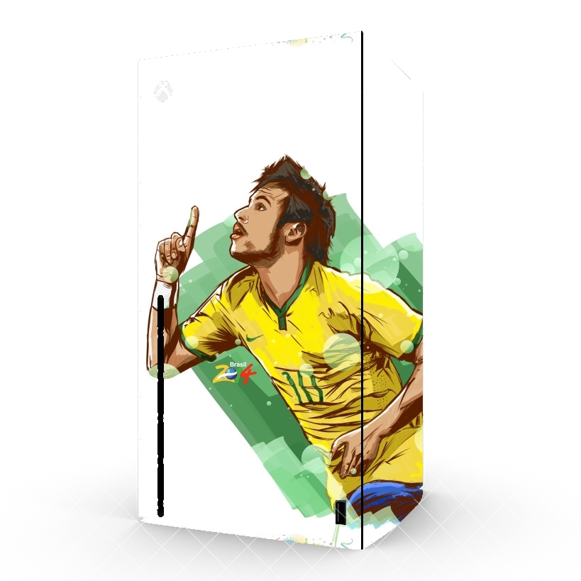 Autocollant Football Stars: Neymar Jr - Brasil