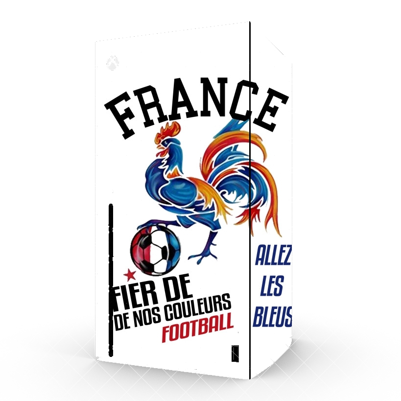 Autocollant France Football Coq Sportif Fier de nos couleurs Allez les bleus