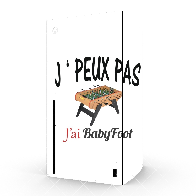 Autocollant Je peux pas j'ai babyfoot