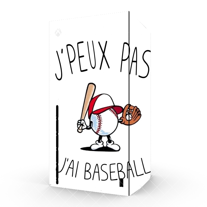 Autocollant Je peux pas j'ai Baseball