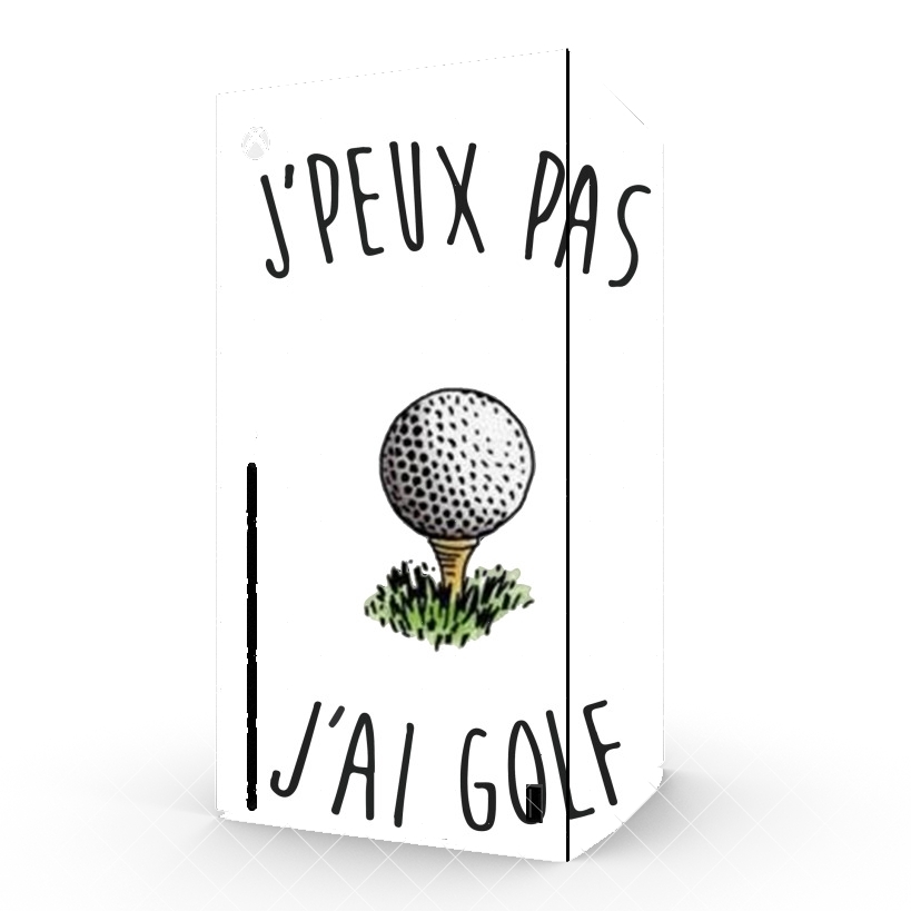 Autocollant Je peux pas j'ai golf