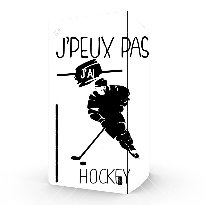 Autocollant Je peux pas j'ai hockey sur glace