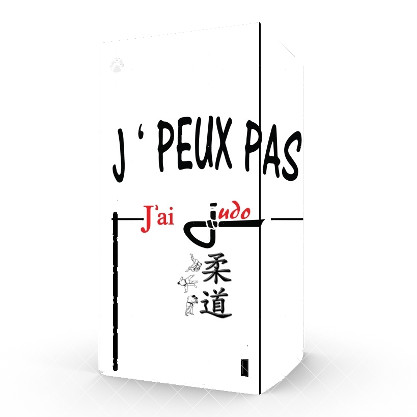 Autocollant Je peux pas j'ai judo