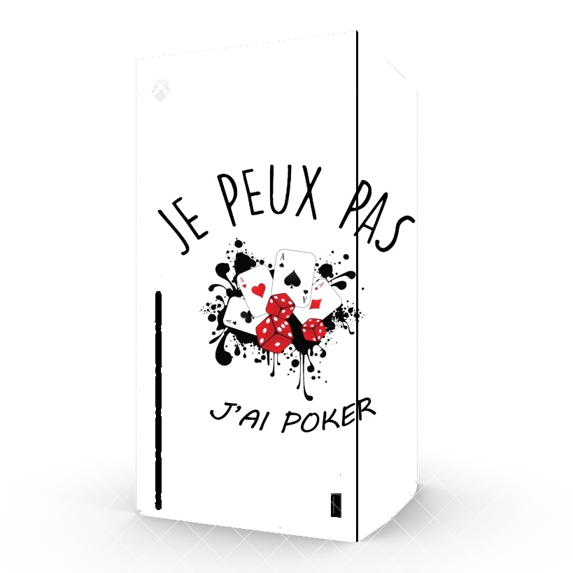 Autocollant Je peux pas j'ai poker