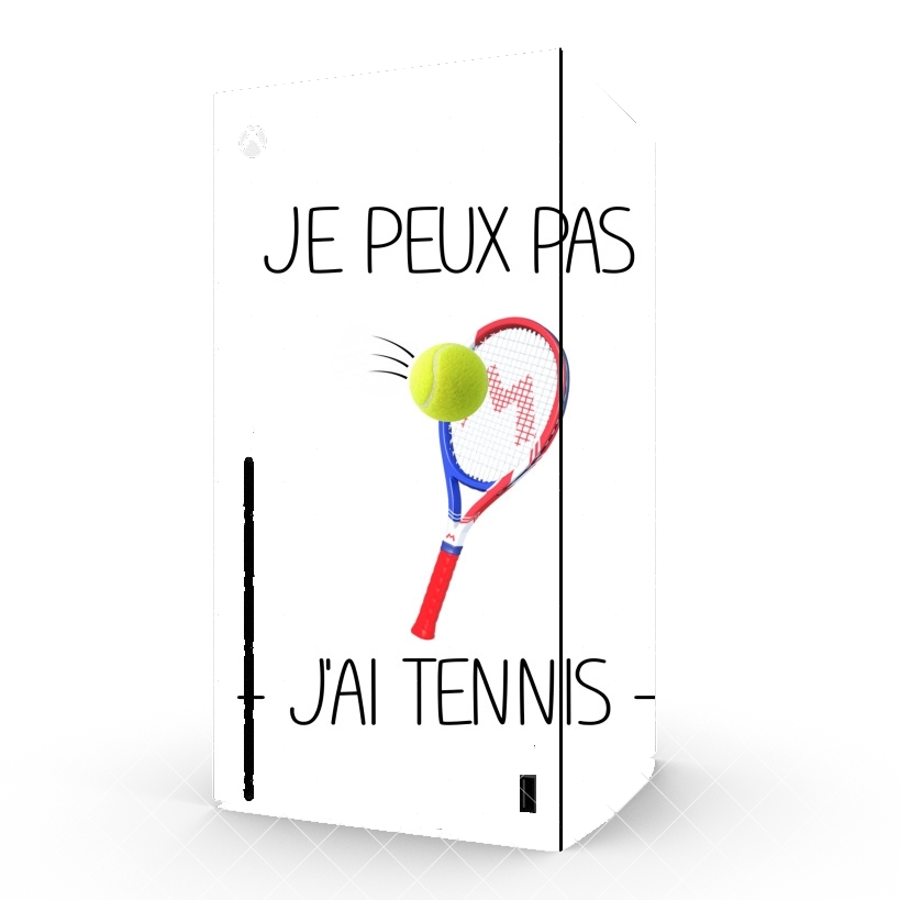 Autocollant Je peux pas j'ai tennis