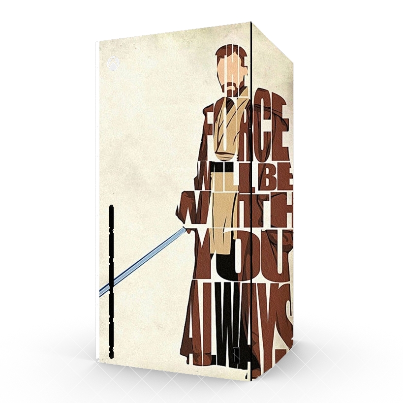 Autocollant Obi Wan Kenobi Tipography Art