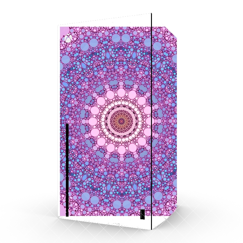 Autocollant pink and blue kaleidoscope