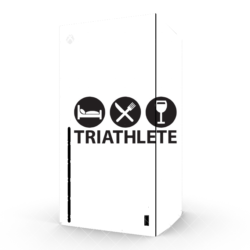 Autocollant Triathlète Apéro du sport