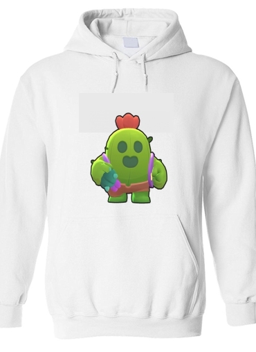 Sweat Shirt A Capuche Brawl Stars Spike Cactus - vetement brawl star sweat garcon pour enfant
