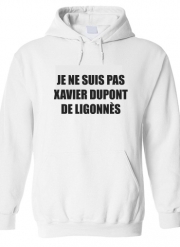 Sweat-shirt à capuche blanc - Unisex Je peux pas j'ai bêtise avec prénom  personnalisable