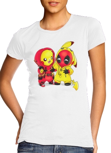 T-shirt Pikachu x Deadpool